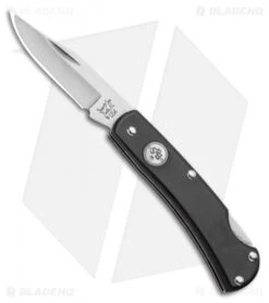Bear & Son 326 Lockback Knife Black Delrin (2.25" Satin)