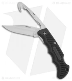 Bear & Son Lockback Knife Guthook (3.625" Black) 460GH