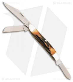 Bear & Son Large Stockman Knife Genuine India Stag (2.875" Satin) 547