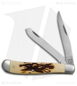 Bear & Son Slimline Trapper 3.75" Pocket Knife Stag Delrin - SD248