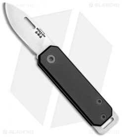 Bear & Son 109 Slip Joint Pocket Knife Black Aluminum (1.5" Satin)
