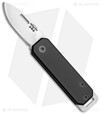 Bear & Son 109 Slip Joint Pocket Knife Black Aluminum (1.5" Satin)