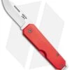 Bear & Son 110 Slip Joint Pocket Knife Red Aluminum (2.4" Satin)