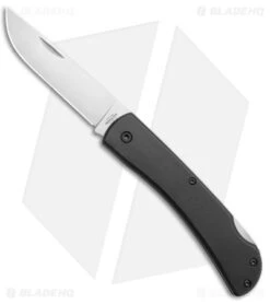 Bear & Son Large Farmhand Lock Back Knife Black Aluminum (3.4" Satin)