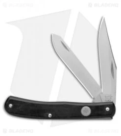 Bear & Son Large Trapper Traditional Pocket Knife 4.125" Black Delrin 354