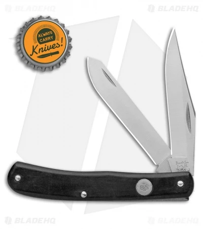 Bear & Son Large Trapper Traditional Pocket Knife 4.125" Black Delrin 354 - Image 4