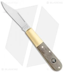 Boker Barlow Expedition 3.25" Traditional Pocket Knife Green Micarta Brass