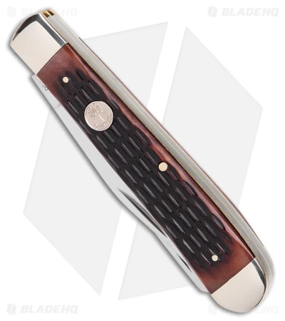 Boker Trapper Traditional Pocket Knife Jigged Brown Bone (Polished D2) - Image 2