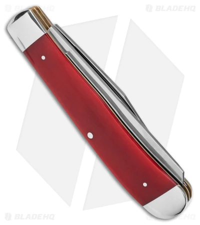 Boker Trapper Traditional Pocket Knife Smooth Red Bone (3.2" Satin) - Image 3