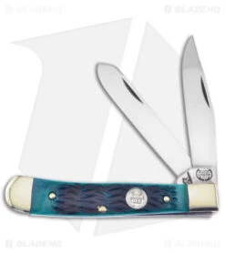 Buck Creek Trapper Pocket Knife 4" Green Pick Bone