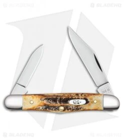 Case 6.5 Half Whittler Pocket Knife 3.25" BoneStag (6.5208 SS) 65320