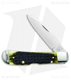 Case Tribal Lock Knife Olive Green Russell Jig Bone (TB612010L SS) 13282
