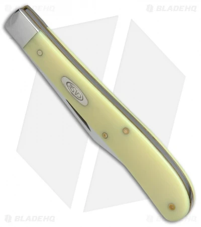 Case Barehead Slimline Trapper Knife 4.125" Yellow (31048 SS) 80031 - Image 2