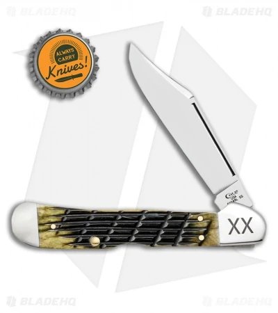 Case CopperLock Knife 4.25" Olive Green Bone Fence Row Jig (61549L SS) - Image 2