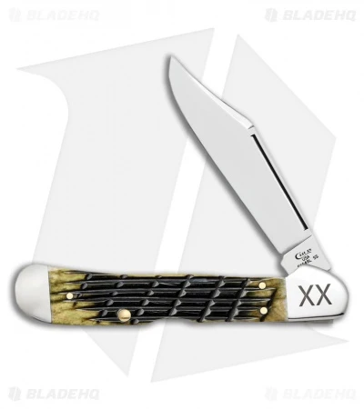 Case CopperLock Knife 4.25" Olive Green Bone Fence Row Jig (61549L SS)