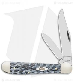 Case Copperhead Pocket Knife 3.875" Black And White Carbon Fiber 38930