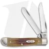 Case Cutlery 130th Anniversary 3.5" Mini Trapper Pocket Knife Aged Bone