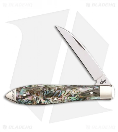 Case Abalone Teardrop 3.5" Traditional Pocket Knife 12016