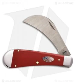 Case Cutlery American Workman Hawkbill Pruner Traditional Knife 4.125" Red 13456