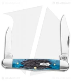 Case Half Whittler Pocket Knife 3.25" Blue Rogers Corn Cob Bone (6208 SS) 02862