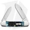 Case Cutlery Canoe Pocket Knife 3.625" Blue Jigged Bone Peach Seed (62131 SS)