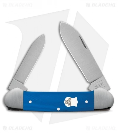 Case Cutlery Canoe Knife 3.6" Blue G-10 (102131 SS) 16743