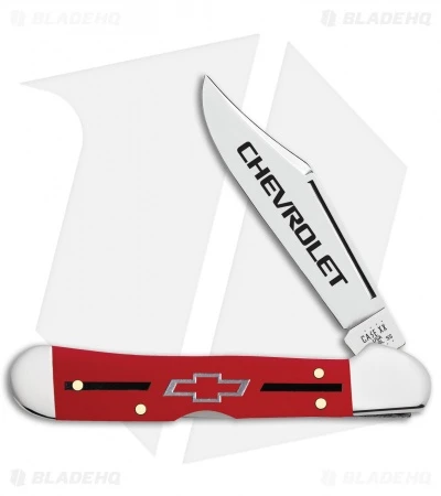 Case Mini Copperlock Knife 3.6" Red Chevrolet (41749L SS) 33706