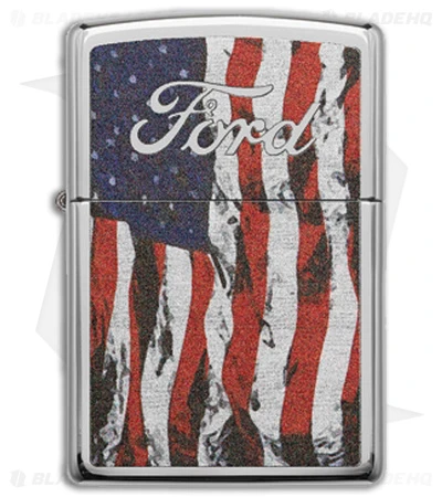Case Cutlery Trapper Knife 4" Ford Zippo Gift Set Smooth Bone (6254 SS) 14331 - Image 3