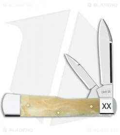 Case Cutlery Large Gunstock Knife 3.75" Natural Giraffe Bone (EX2130 SS)