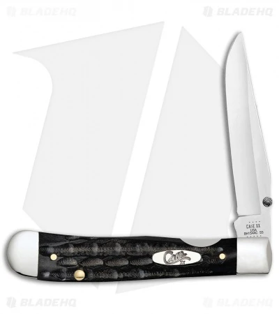 Case Cutlery Kickstart Trapperlock Assisted Knife 4.1" Jigged Buffalo Horn