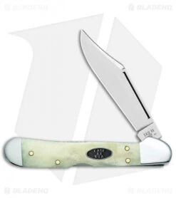 Case Mini Copperlock Pocket Knife 3.625" Smooth Natural Bone CV