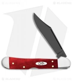 Case Cutlery Mini CopperLockÂ® Knife 3.625" Old Red Bone (Black PVD 61749L SS)
