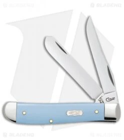 Case Cutlery Mini Trapper Knife 3.5" Blue Ice Synthetic Ichthus (4207 SS) 23385