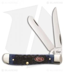 Case Cutlery Mini Trapper Traditional Knife 3.5" Navy Blue Bone (6207 SS) 07321