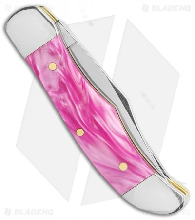 Case Pocket Hunter Knife 2.75" Pink Pearl Kirinite (102165 SS) - Image 3