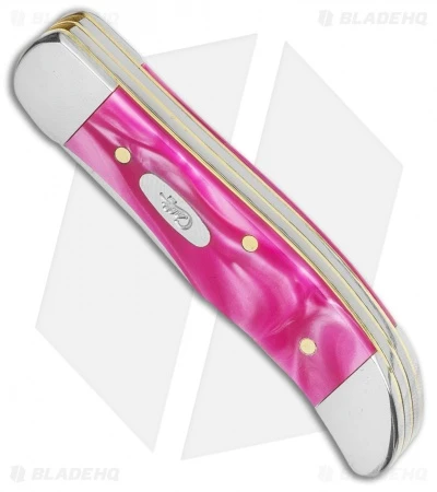 Case Pocket Hunter Knife 2.75" Pink Pearl Kirinite (102165 SS) - Image 2