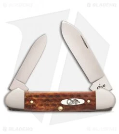 Case Cutlery Pocket Worn Harvest Traditional Knife 3.625" Orange Bone 07402