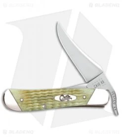 Case Cutlery Russlock Knife 4.25" Jigged Mint Green Bone