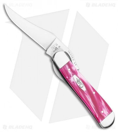 Case Russlock Liner Lock Knife 4.25" Pink Pearl Kirinite (101953L SS) - Image 2