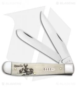 Case Cutlery Sportsman Series Trapper White Tail Deer Embellished Bone (6254 SS)