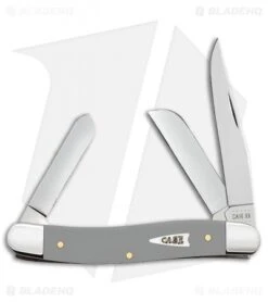 Case Cutlery Medium Stockman Pocket Knife 3.625" Synthetic Gray (4318 SS)