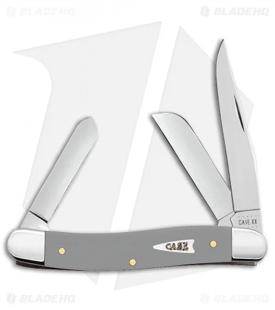 Case Cutlery Medium Stockman Pocket Knife 3.625" Synthetic Gray (4318 SS)