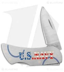 Case U.S. Navy Executive Lockback Knife 3.25" Brushed Stainless Steel (300L SS)