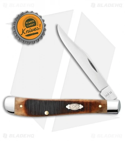 Case Dark Molasses Bone Sawcut Jig Slimeline Trapper (61048 SS) - Image 2