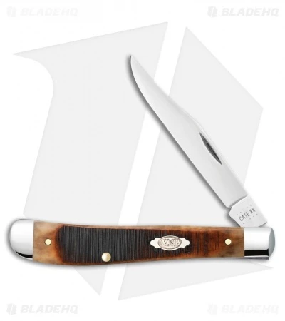 Case Dark Molasses Bone Sawcut Jig Slimeline Trapper (61048 SS)