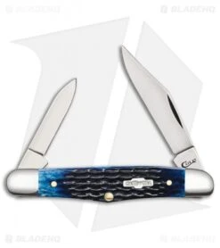 Case Half Whittler Pocket Knife 3.25" Blue Rogers Corn Cob Bone (6208 SS) 02862