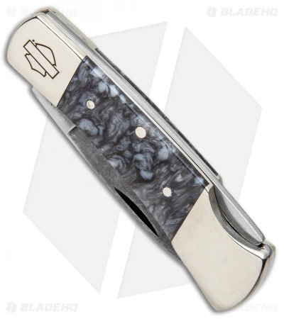Case Harley-Davidson Lockback Pocket Knife 3" Black Swirl Kirinite (101225L CV) - Image 2