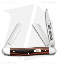 Case Harley-Davidson Medium Stockman 3.625" Orange/Black G-10 (10318 SS) 52170