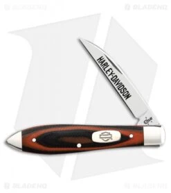 Case Harley-Davidson Teardrop Knife 3.5" Orange/Black G-10 (TB101028 SS) 52169