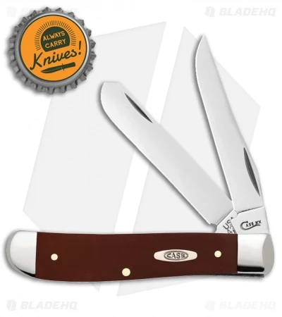 Case Knives Brown Synthetic Smooth Mini Trapper (4207 SS) - Image 2